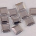Faceted Acrylic Gemstone Square Cabochon - Crystal - 17mm Square - 10 Pieces - DESTASH