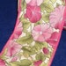 RESERVED fro KELLY Hot Pink Petunias Wire Edged Fabric Ribbon - Destash