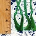 REDUCED PRICE - Tassels, Green, Long Drop, Cotton Cording, Mini Tassles - Set of 4 - Destash