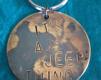 Jeep Keychain It's a Jeep Thing Jeep Accessories Jeep Girl Jeep Lover Gift
