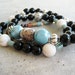Bohemian stretch beaded bracelets, Boho beaded bracelets, handmade beaded bracelets,