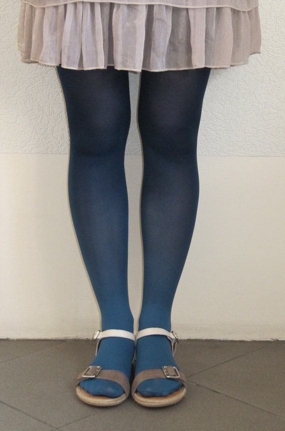 Items similar to Ombre tights in blue on Etsy