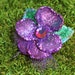 Purple Mini Pansy Bobby Pin- Handmade Floral Headpiece