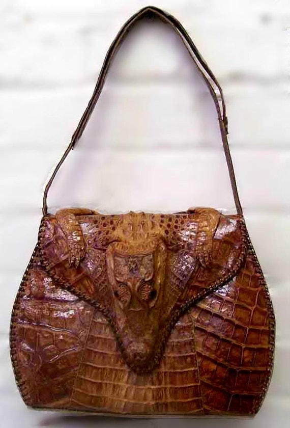 Fabulous Hornback Alligator Skin Purse