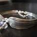 Handmade silverware bracelet