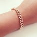 Rose Gold Curb Link Bracelet