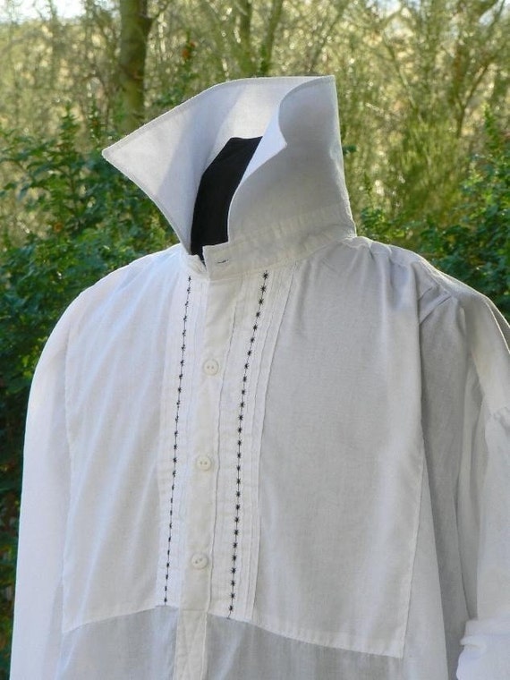 Victorian Historical Mens Barber Shirt Sweeney by