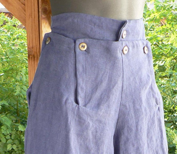 Linen Pirate Breeches Jack Sparrow Style Breech by ItsNotPajamas