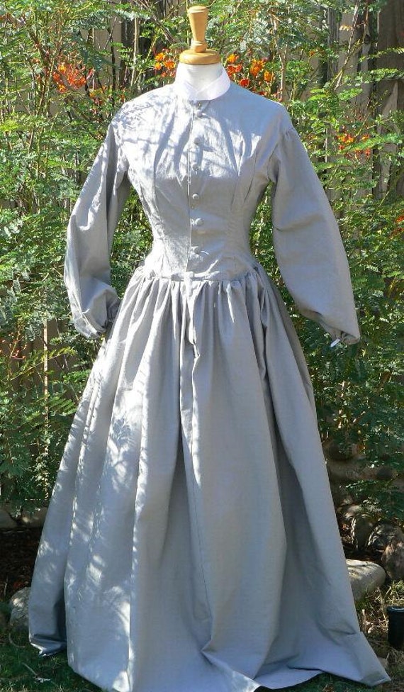 Civil War Victorian Camp Dress Historical Costume LARP Prairie