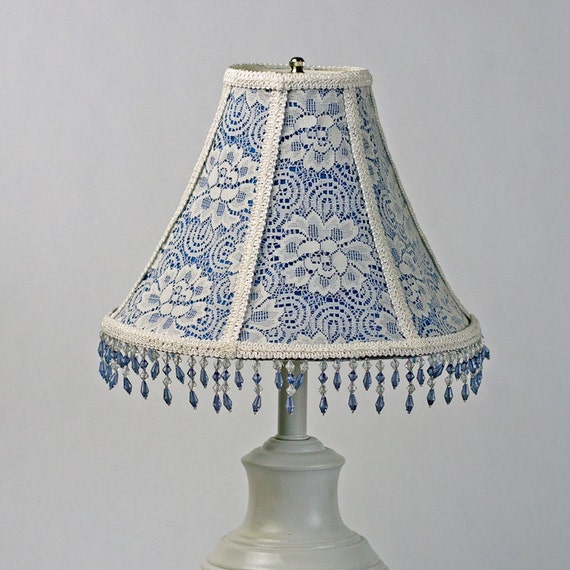 Items similar to Lace Lamp Shade, Blue Lamp Shade, Victorian Lampshade, Vintage Lampshade Items similar to Lace Lamp Shade, Blue Lamp Shade, Victorian Lampshade, Vintage Lampshade