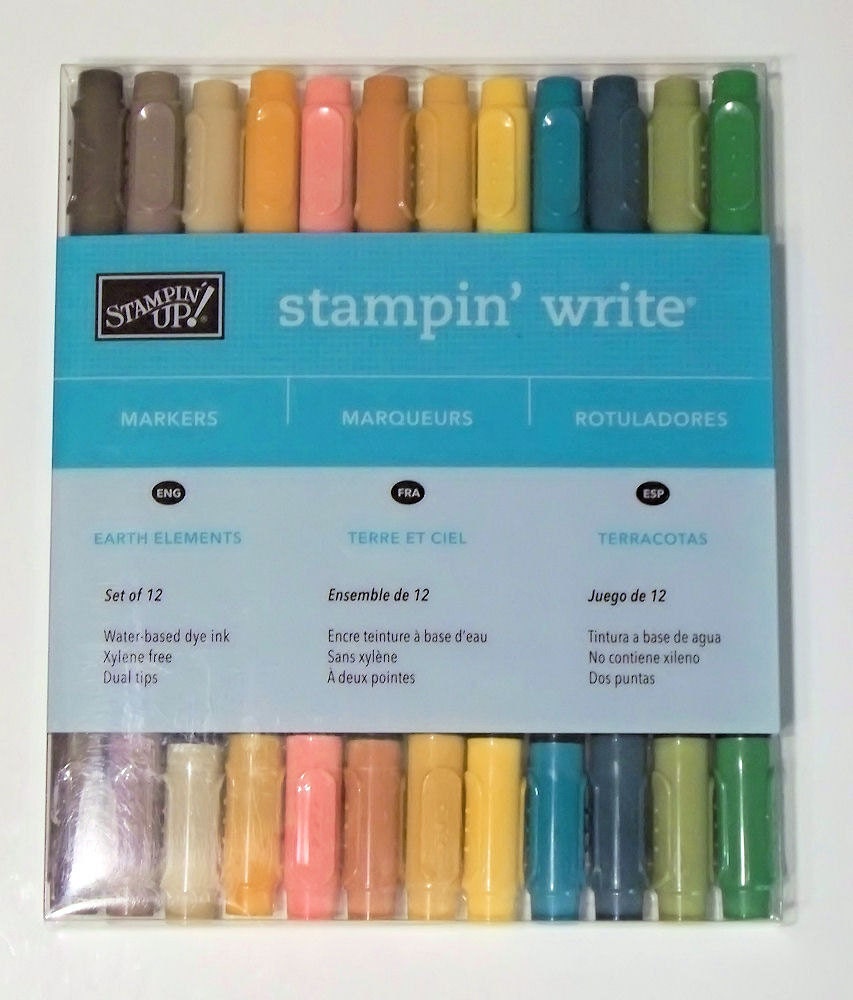 Stampin Up 12 Write Markers Earth Elements