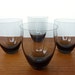 Kastrup Holmegaard Copenhagen by Per Lutken- Set of 4 Smoke Glasses