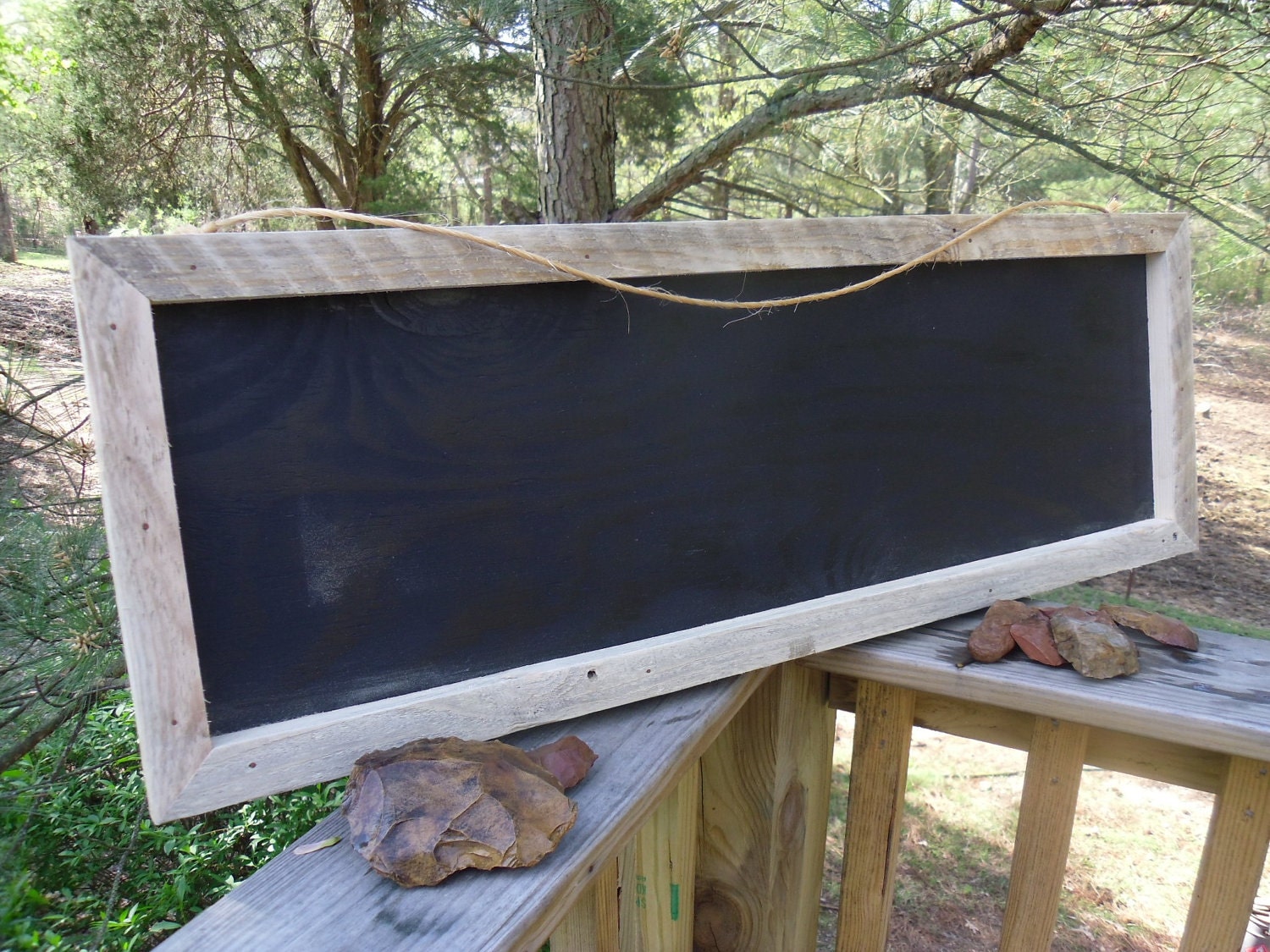 Rustic Chalkboard Reclaimed Barnwood