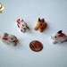 Miniature White Ceramic Bunny Figure, rabbit, desk buddy, porcelain, small bunny, tiny animal, small animal, mini rabbit, little, iammie
