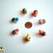 Miniature Ceramic Elephant Figure, red elephant, ceramic elephant, miniature ceramic animal, miniature elephant, little animal