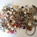 Vintage 1lb of scrap jewelry parts and other treasures Scrap metal art supplies for Art and Craft supplies Steampunk