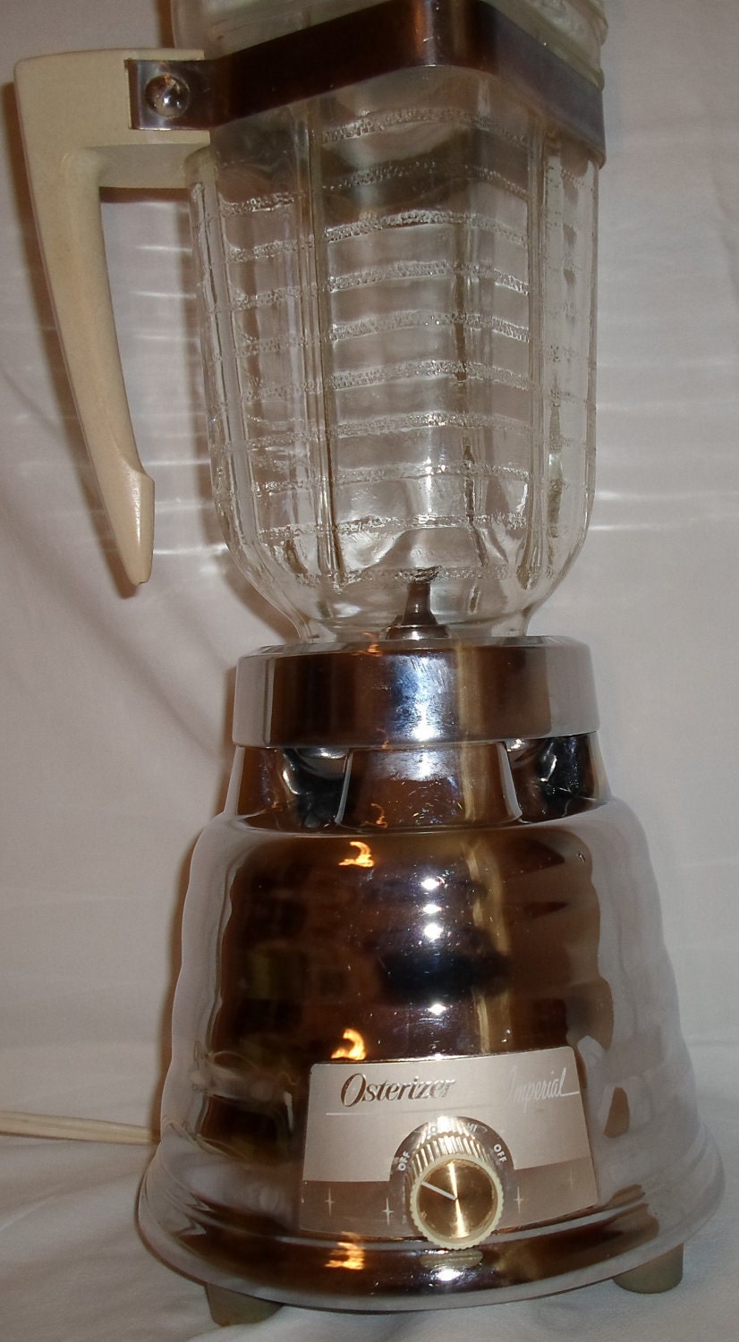 Vintage retro Osterizer Imperial chrome blender model 450