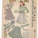 Vintage McCall Apron Pattern 884, 1941, Uncut, Necktie Apron Printed Pattern with Transfer
