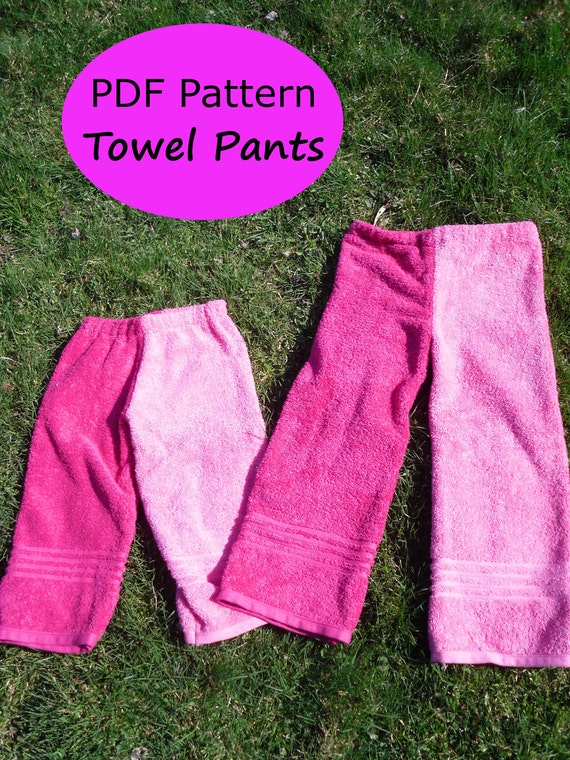 PDF Tutorial/Pattern Towel Pants