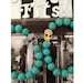 Crystal Skull beaded bracelet with Turquoise gemstones