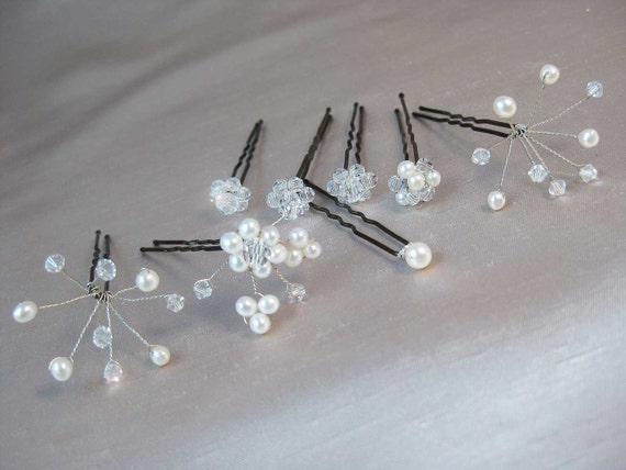 Items Similar To Bridal Hair Pin Set On Etsy 