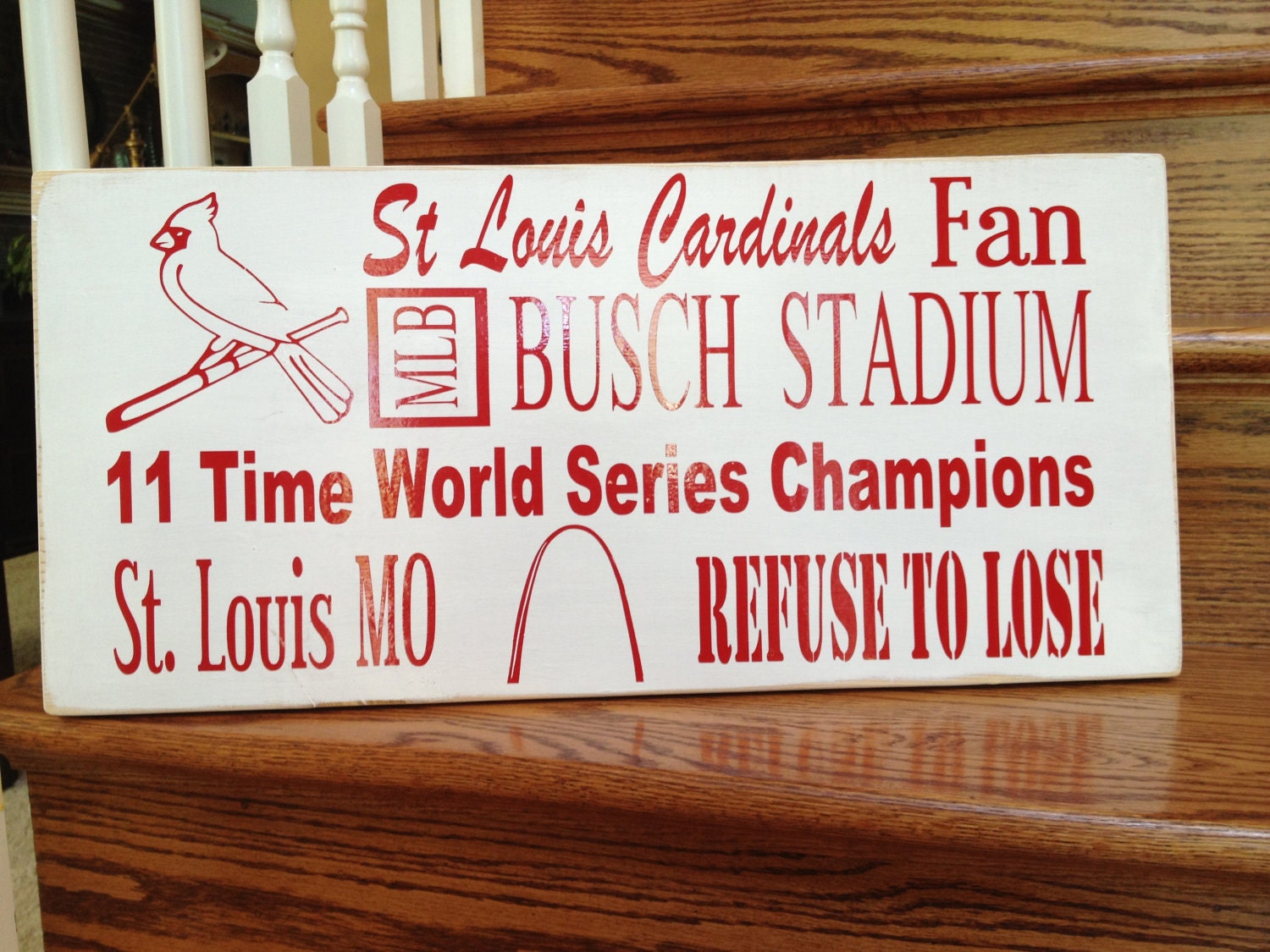 St Louis Cardinals Decor Baseball Sign Sports Decor Sports
