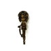 Chateau CURTAIN TIEBACK / drape holdback HOOK - Foundry mold ornate brass - Jacket & coat hanger - Wall hanging metal crafts