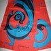 Giorgio Sant Angelo Scarf, Vintage Scarf, Fall Scarf Designer Scarf, Womens Scarves, Red Scarf