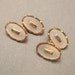 Vintage Deco Cufflinks Mother of Pearl Rolled Gold H117