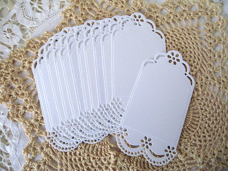 die cuttags white cardstock 12 pieces paper lace doily