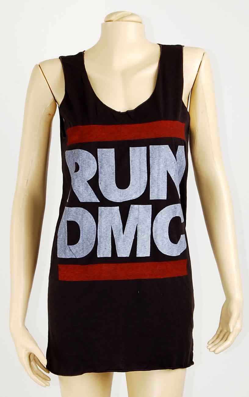 RUN DMC King Of Rock Hip Hop Vintage Women Tshirt Mini Dress