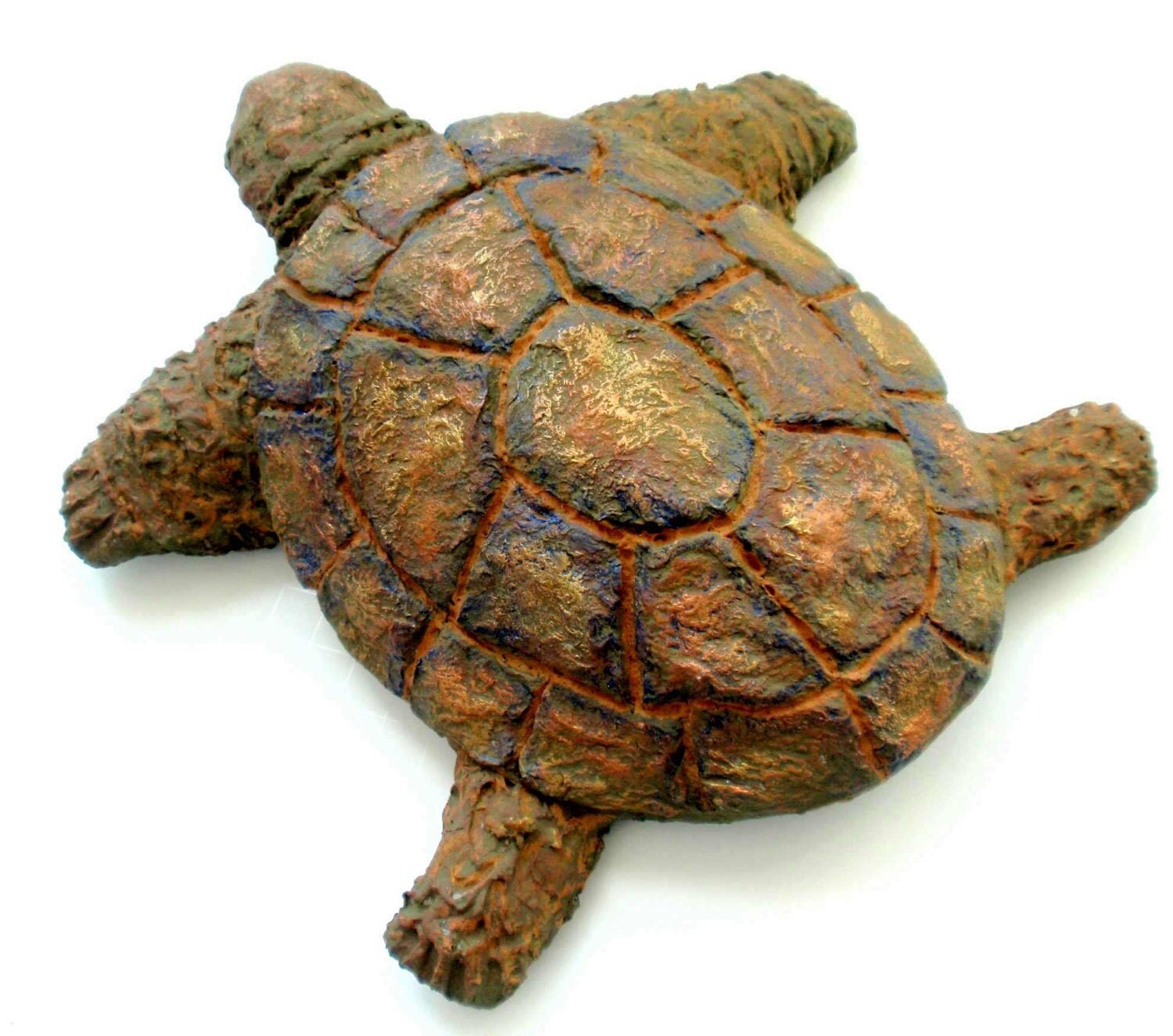 Turtle-Earth-Art-Handmade-Sculpted-Wall Hanging