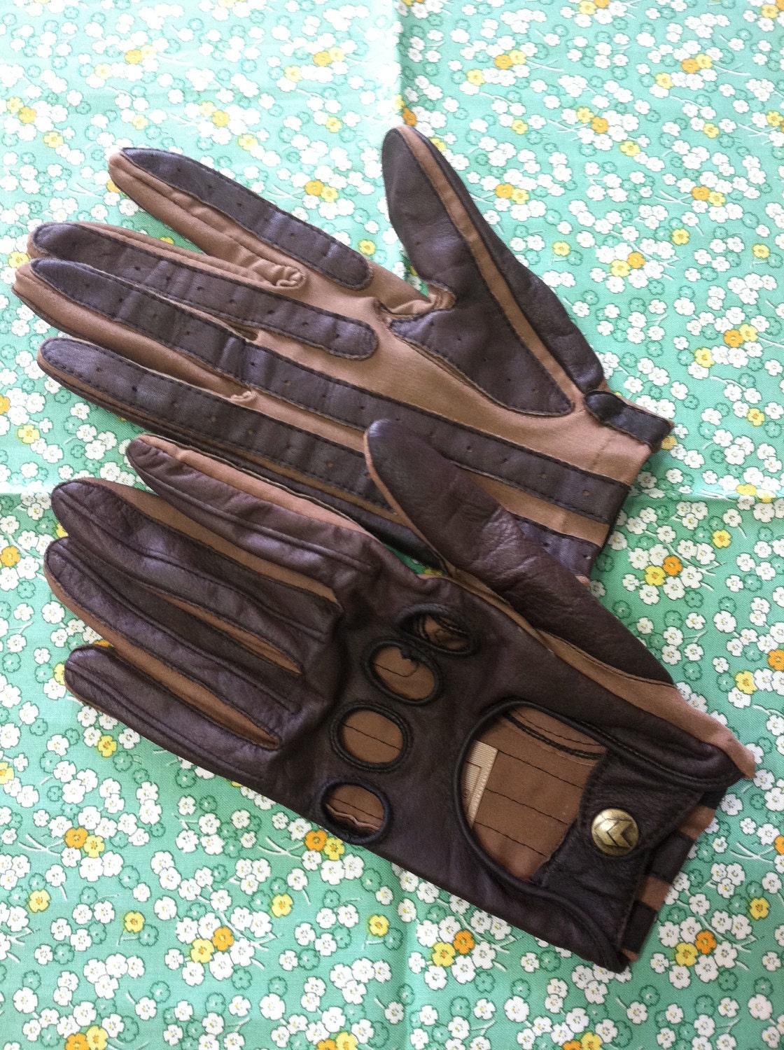 Vintage Isotoner ARIS driving gloves leather men's size