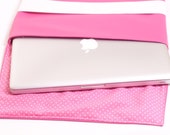 Leather Porfolio for 13" Macbook in Hot Pink