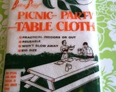 Breez Proof Picnic and Party Table Cloth NOS by Straubel Paper Company