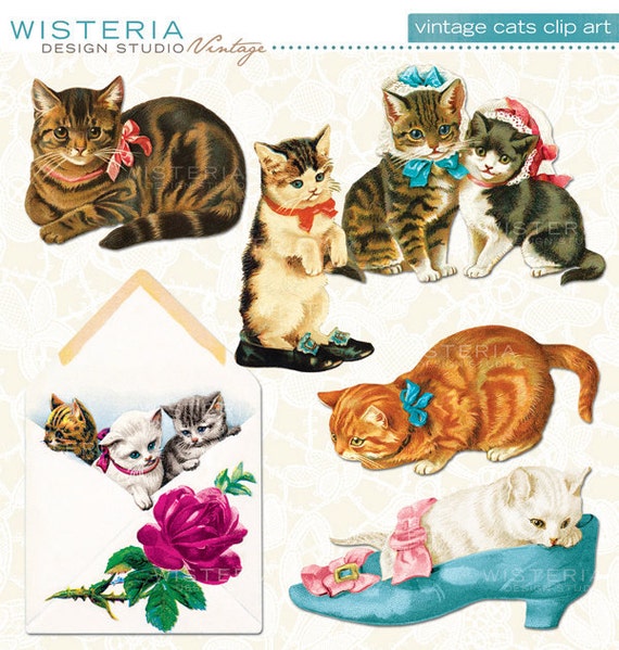 cat clip art etsy - photo #7