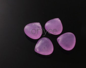 6pcs-11mmX11mm Candy Jade puffy Teardrop 7Colors-Purple (L121-A)