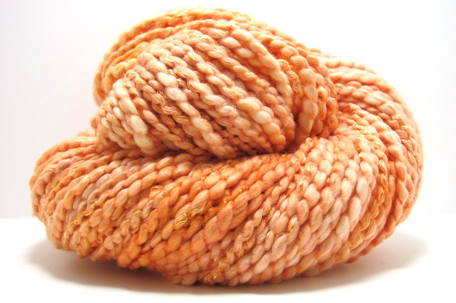 I Am Allergic To Wool Yarn in Tangerine by by AdelaideYarn on Etsy