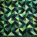 Graphic Greens Art Quilt