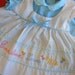 VTG. Baby girl dress.."Grandma Loves Me" embroidery..size3/6M