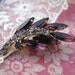 Vintage Purple Rhinestone Brooch Pin