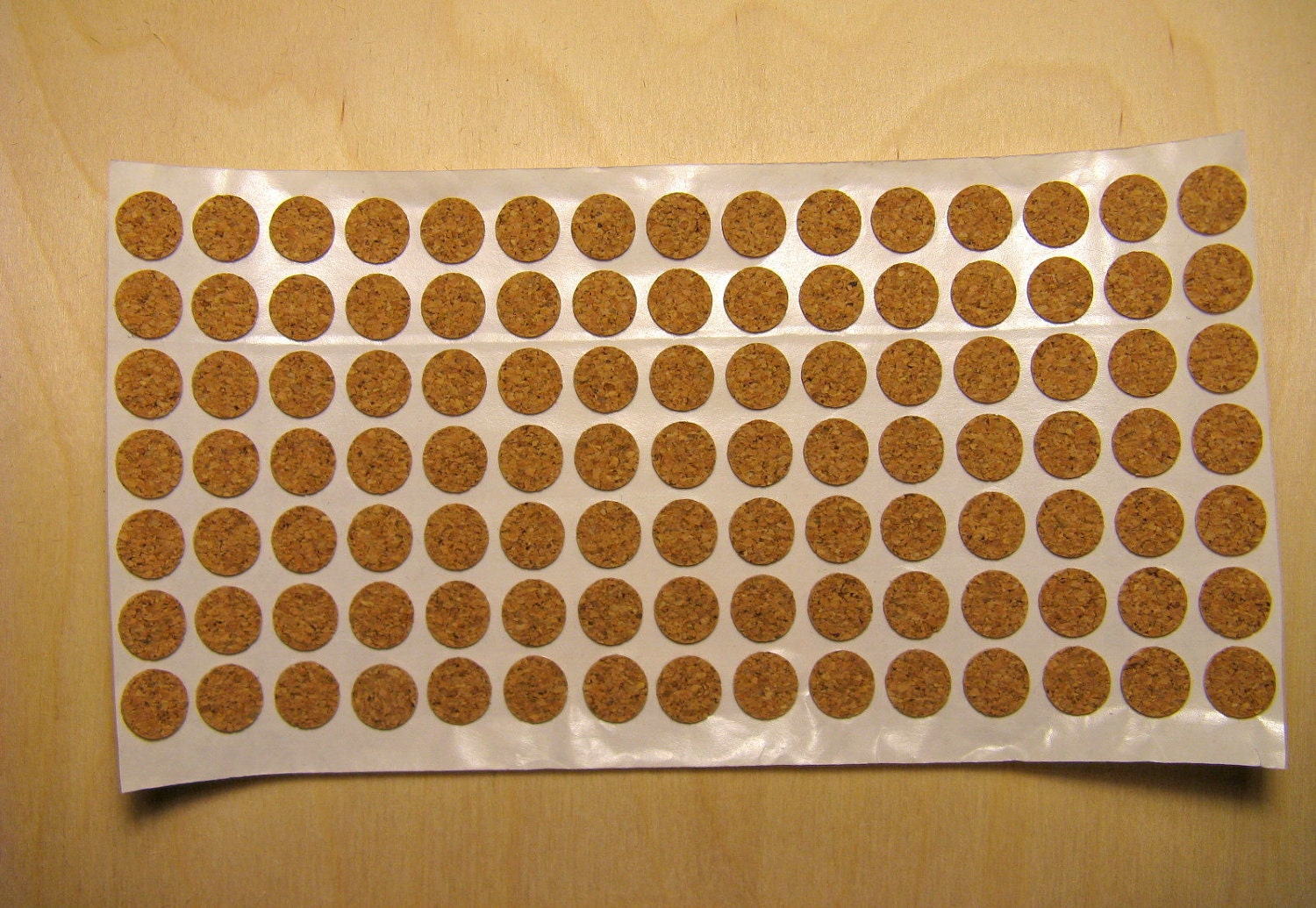 Adhesive Cork Dots 1/2 inch diameter circles