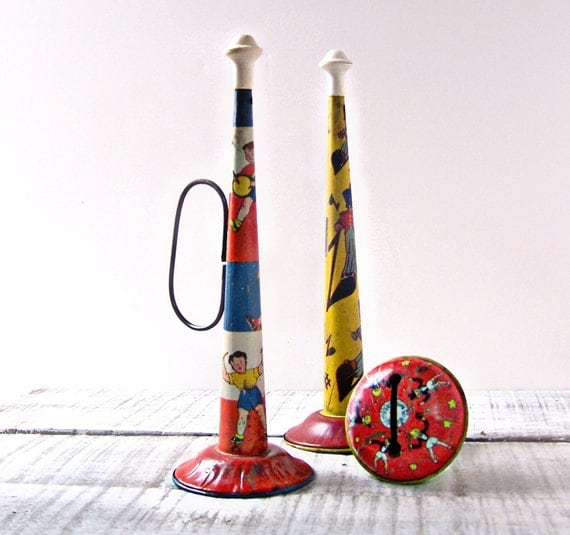 Items similar to Vintage Novelty Toy Noise Makers Set of 3 on Etsy