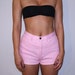Bright Pink Vintage High Waist Traffic 80's Short Shorts