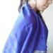 Purple silk scarf, Indian scarf, sari scarf, summer shawl, elephants