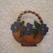 RESERVED FOR A CLIENT Vintage Signed Artesania Mexicana Enamelled Basket Brooch