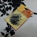 Raven Crow Wrought Iron Fence Victorian Spooky Halloween Clear Mini Stamp