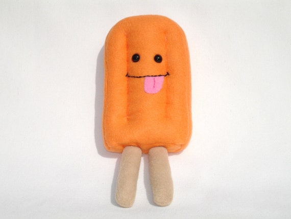 Popsicle stuffed pretend food toy