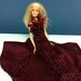 CLEARANCE /// Dark Red Leopard Print Gown for Barbie
