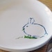 Hand painted Rabbit Serving Plate